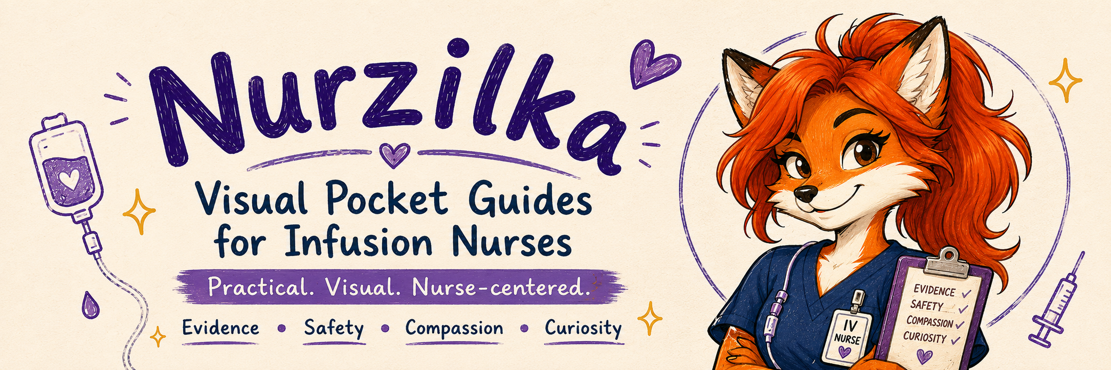Nurzilka — Visual Pocket Guides for Infusion Nurses